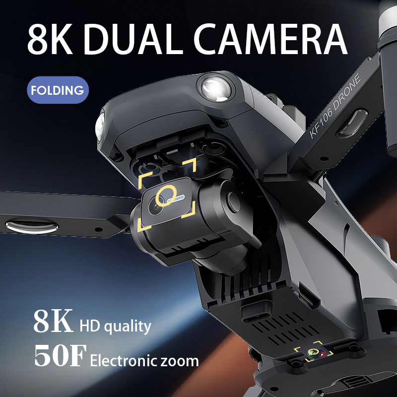 Dron profesional KF106 Max 8K, - Drone Power Bank reseña y precio