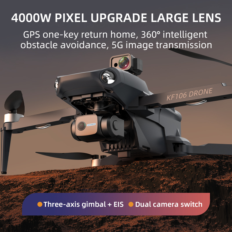 Dron profesional KF106 Max 8K, - Drone Power Bank reseña y precio