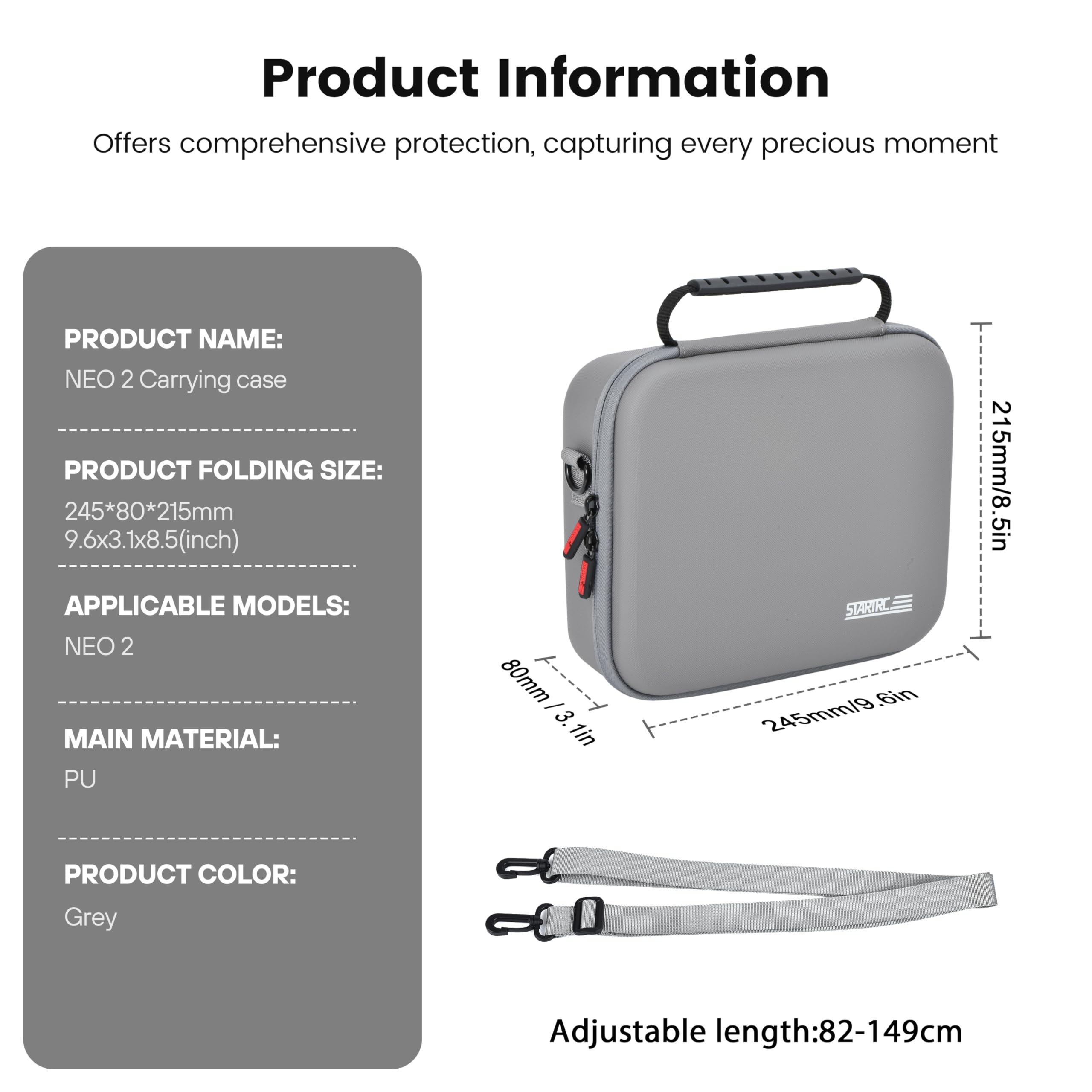 Bolso de Hombro Portátil de PU - Drone Carrying Case reseña y precio